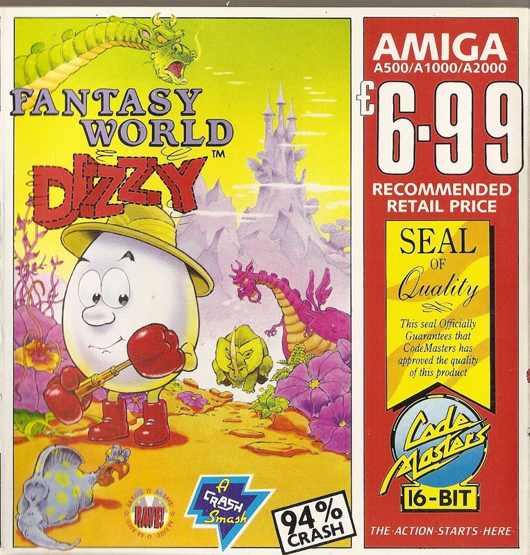 Front Cover for Fantasy World Dizzy (Amiga)