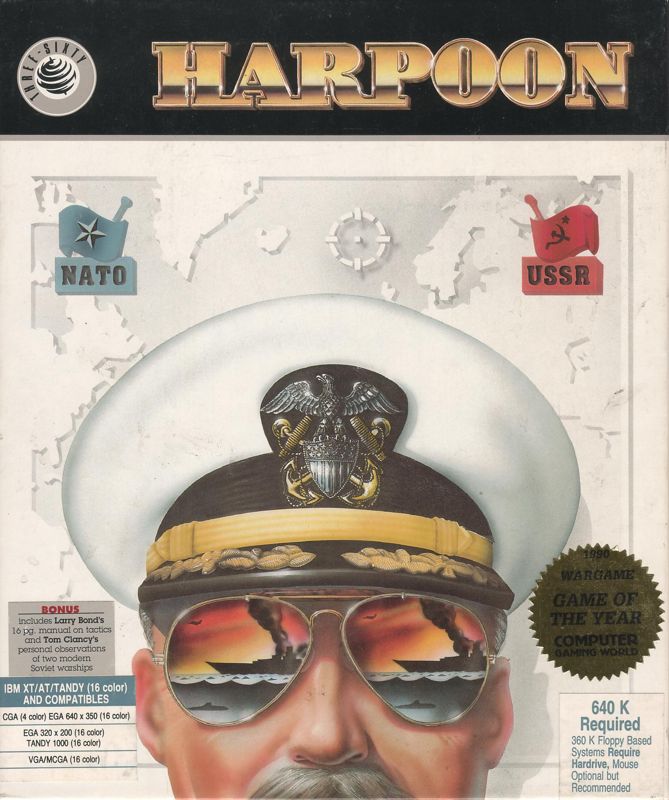 Front Cover for Harpoon (DOS)