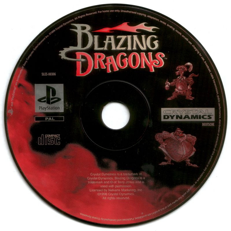 Blazing Dragons cover or packaging material - MobyGames