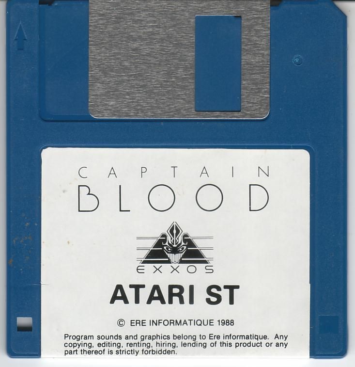 Media for Captain Blood (Atari ST): Disk 1/2