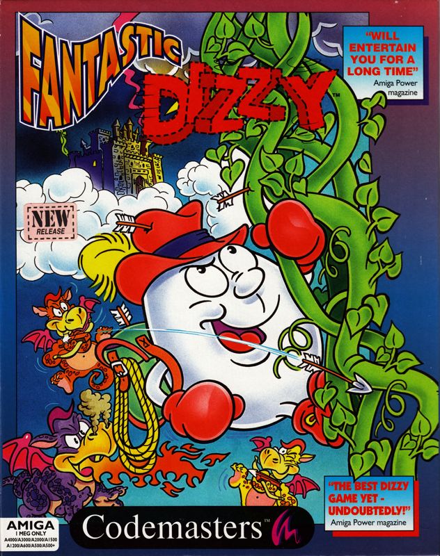 Front Cover for The Fantastic Adventures of Dizzy (Amiga)