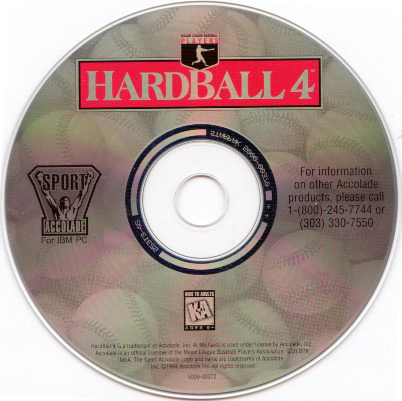 Media for HardBall 4 (DOS) (CD-ROM release)