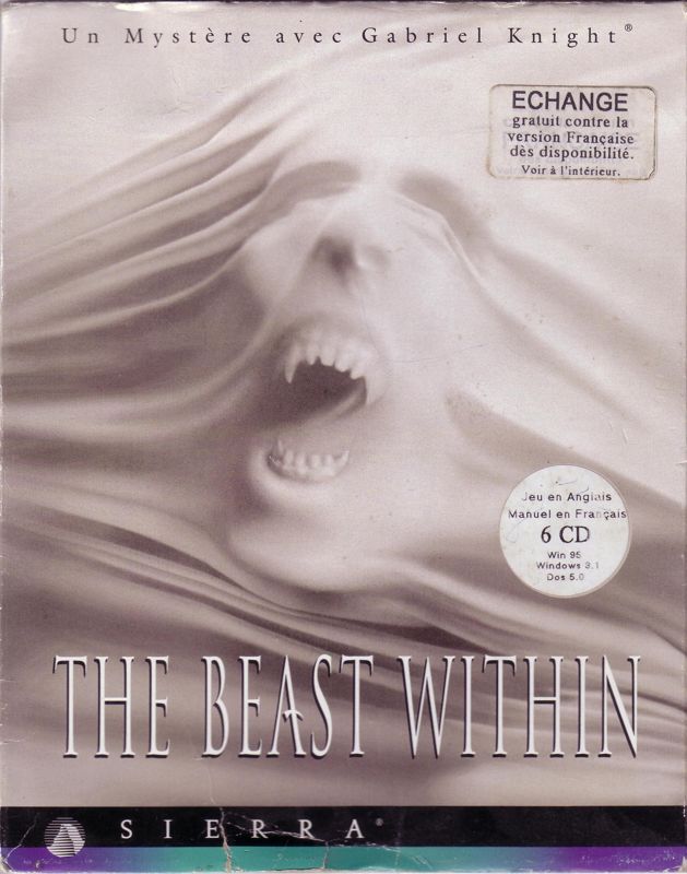 Front Cover for The Beast Within: A Gabriel Knight Mystery (DOS and Windows and Windows 3.x): Box