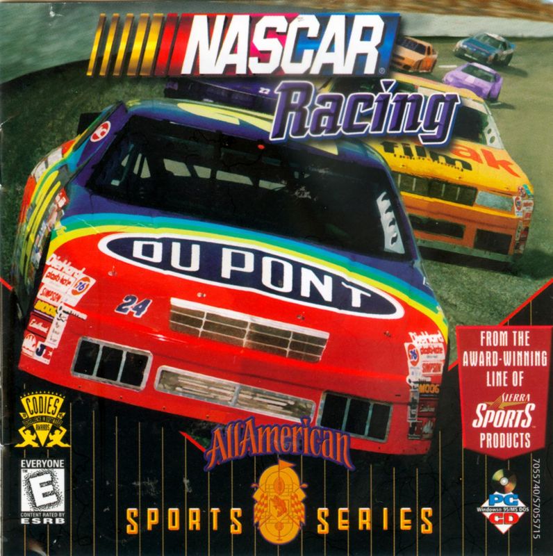 Front Cover for NASCAR Racing (DOS) (All American Sports Series release)