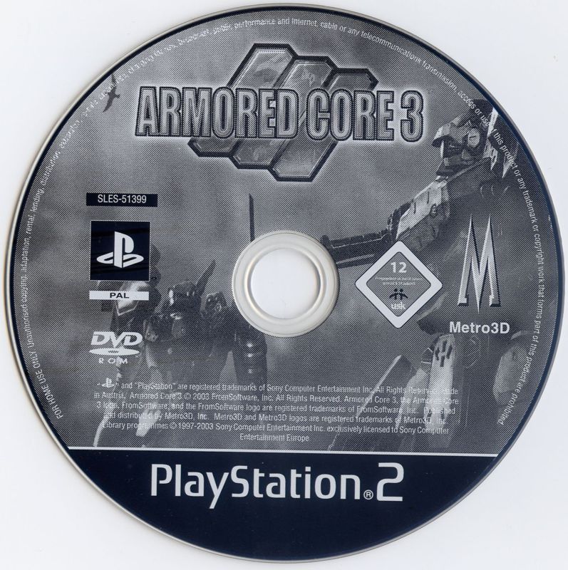 Media for Armored Core 3 (PlayStation 2)