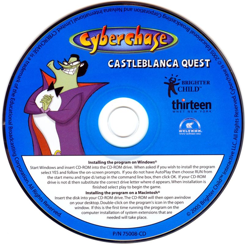 Media for Cyberchase: Castleblanca Quest (Macintosh and Windows)