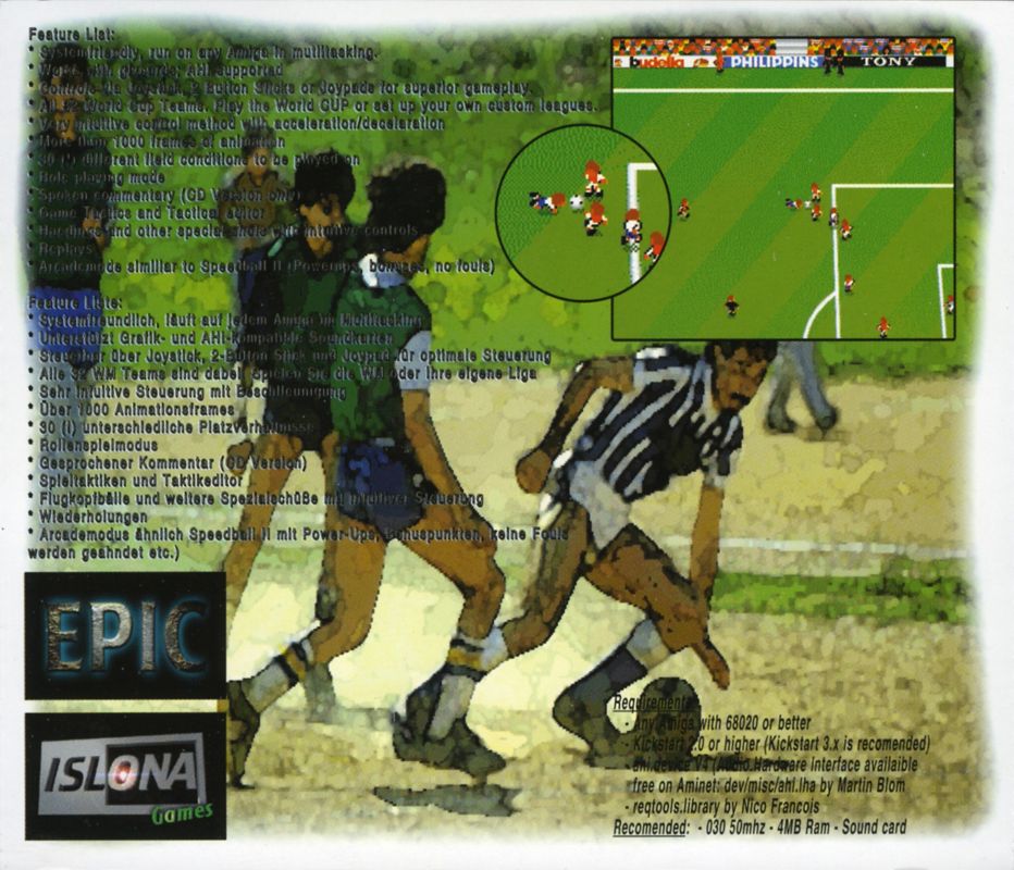 Back Cover for Eat the Whistle (Amiga)