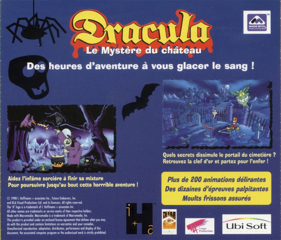 Other for Dracula's Secret (Macintosh and Windows and Windows 3.x): Jewel Case - Back