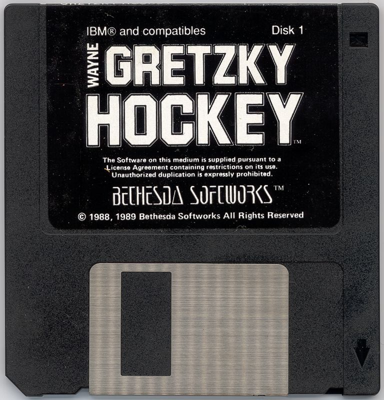 Media for Wayne Gretzky Hockey (DOS): 3.5" Disk 1/2