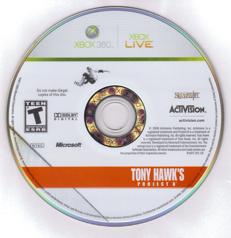 Media for Tony Hawk's Project 8 (Xbox 360)