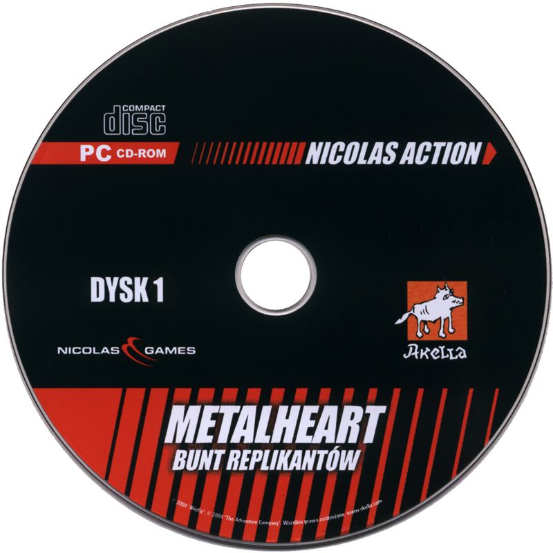 Media for MetalHeart: Replicants Rampage (Windows) (Nicolas Action release): Disc 1/2