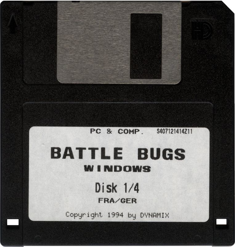 Media for Battle Bugs (DOS): Disk 1/4