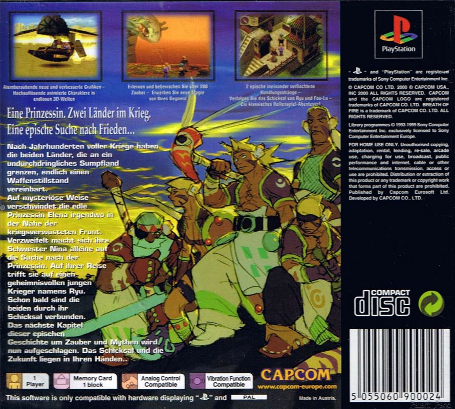 Breath of Fire IV cover or packaging material - MobyGames