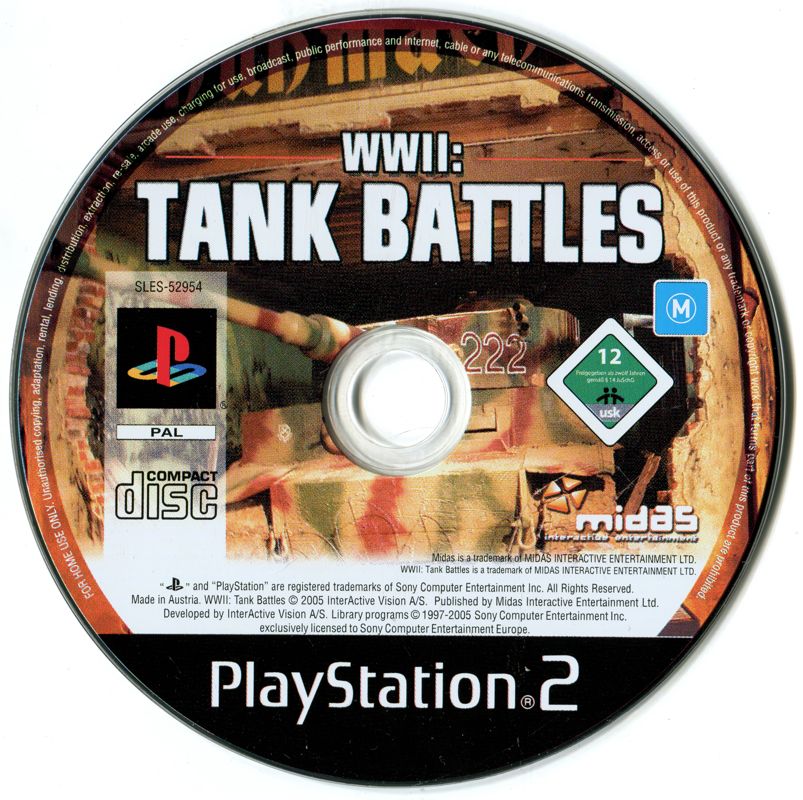 Media for WWII: Tank Battles (PlayStation 2)