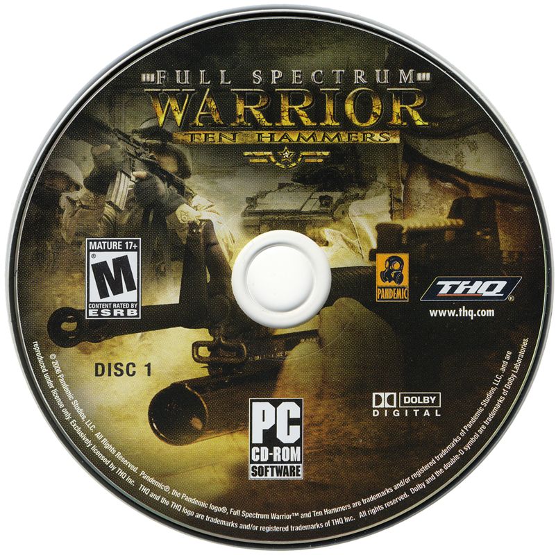 Media for Full Spectrum Warrior: Ten Hammers (Windows): Disc 1/4