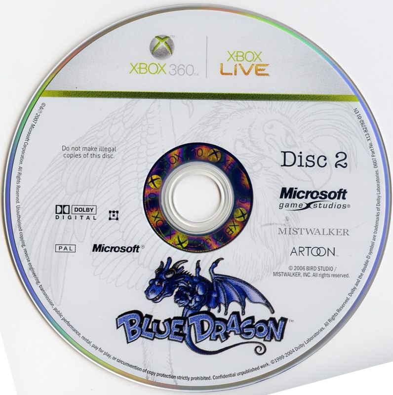 Media for Blue Dragon (Xbox 360): Disc 2/3