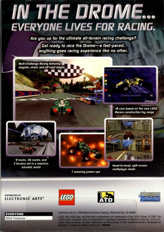 Back Cover for Drome Racers (Windows)