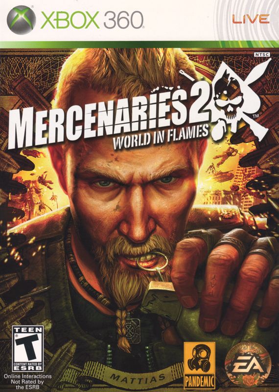 Front Cover for Mercenaries 2: World in Flames (Xbox 360)