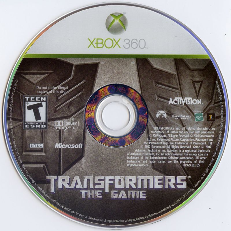 Transformers The Game cover or packaging material MobyGames