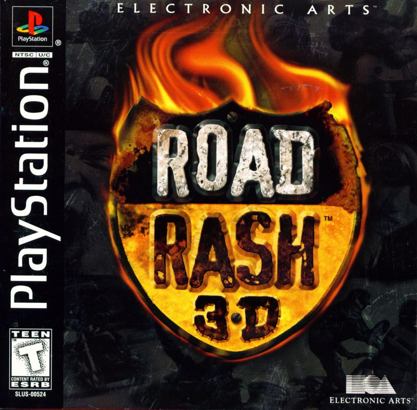 Front Cover for Road Rash 3-D (PlayStation): Also a manual