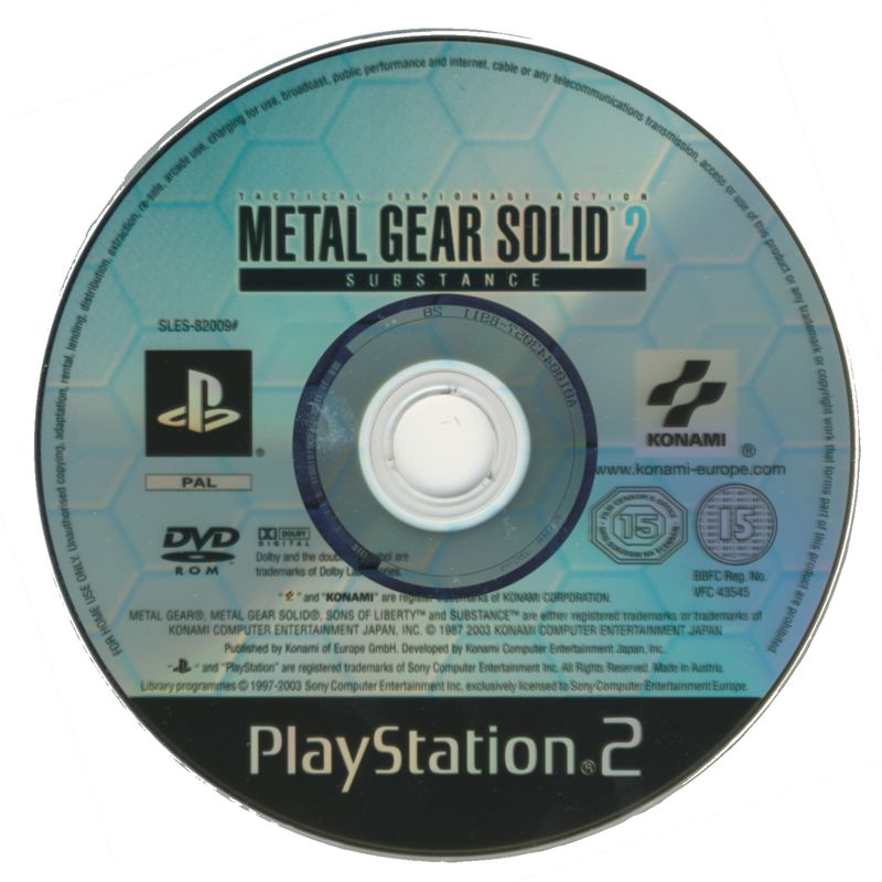 Media for Metal Gear Solid 2: Substance (PlayStation 2)