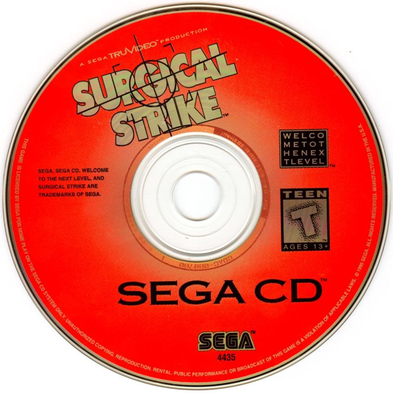 Media for Surgical Strike (SEGA CD)