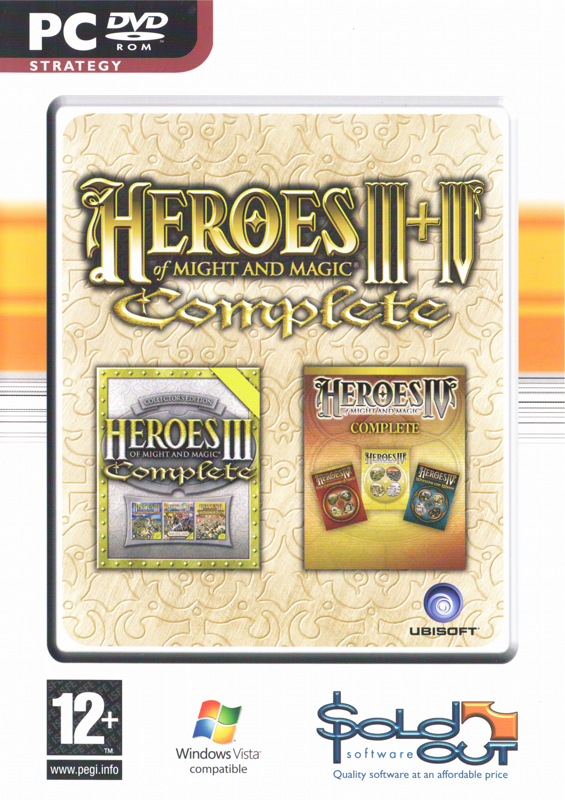 Front Cover for Heroes of Might and Magic III+IV: Complete (Windows) (Sold Out Software release)