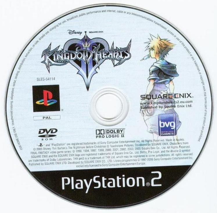 Media for Kingdom Hearts II (PlayStation 2)