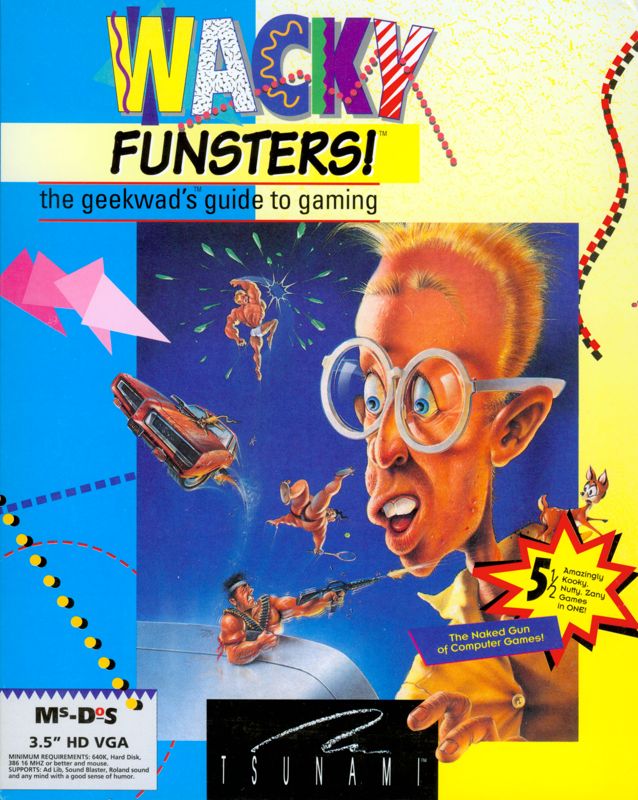 Front Cover for Wacky Funsters! The Geekwad's Guide to Gaming (DOS)