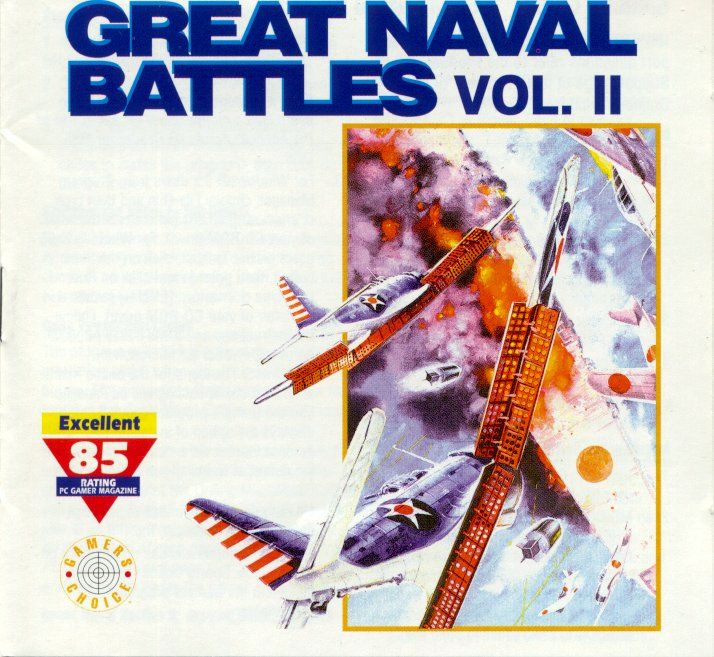 Front Cover for Great Naval Battles Vol. II: Guadalcanal 1942-43 (DOS) (Expert Software "Gamers Choice" release)