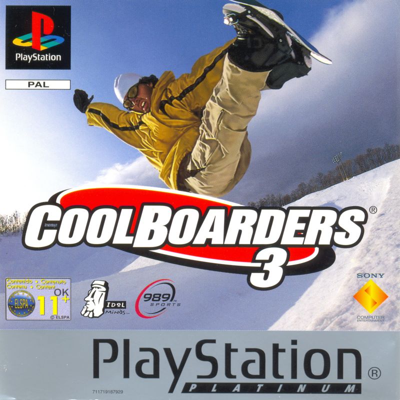 Front Cover for Cool Boarders 3 (PlayStation) (Platinum release)