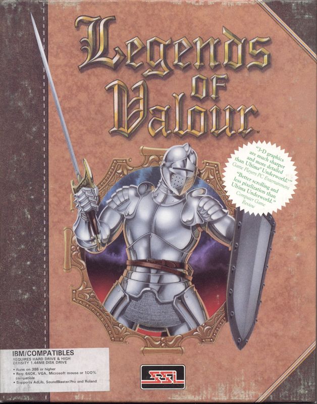 Front Cover for Legends of Valour (DOS) (SLASH value edition)