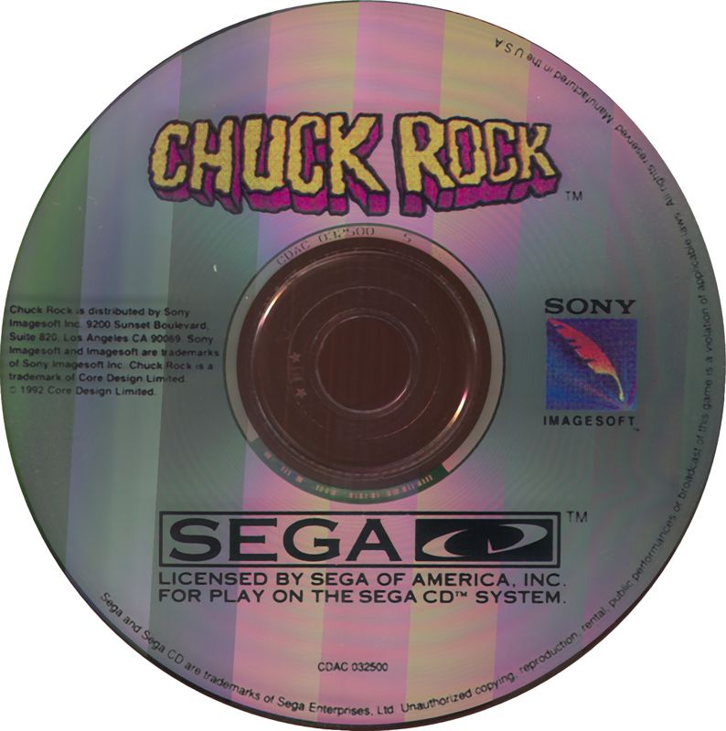 Media for Chuck Rock (SEGA CD)