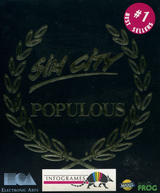 Front Cover for SimCity & Populous (DOS)
