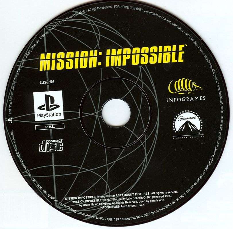Media for Mission: Impossible (PlayStation)