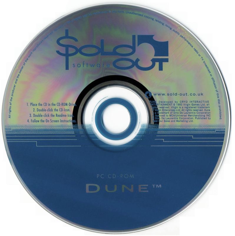 Media for Dune (DOS) (Sold Out Software release)