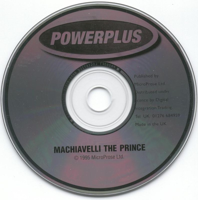 Media for Machiavelli the Prince (DOS) (Powerplus release)