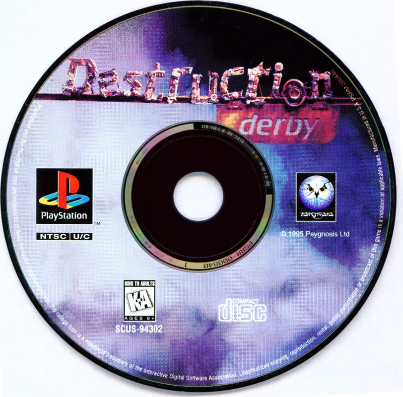 Destruction Derby cover or packaging material - MobyGames