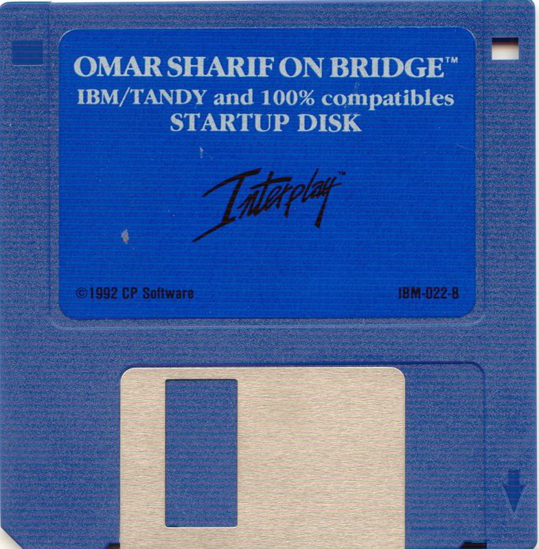 Media for Omar Sharif on Bridge (DOS): 3.5" Disk