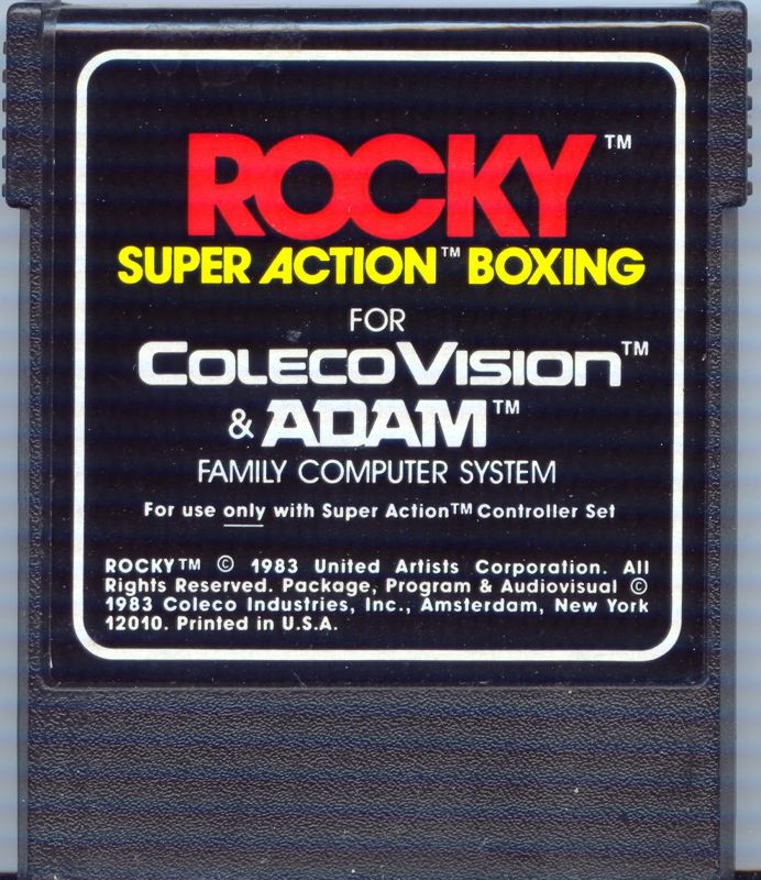 Media for Rocky Super Action Boxing (ColecoVision)