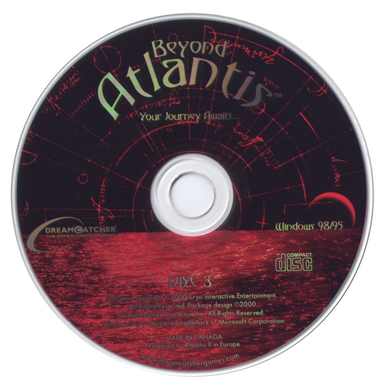 Media for Beyond Atlantis (Windows): Disc 3