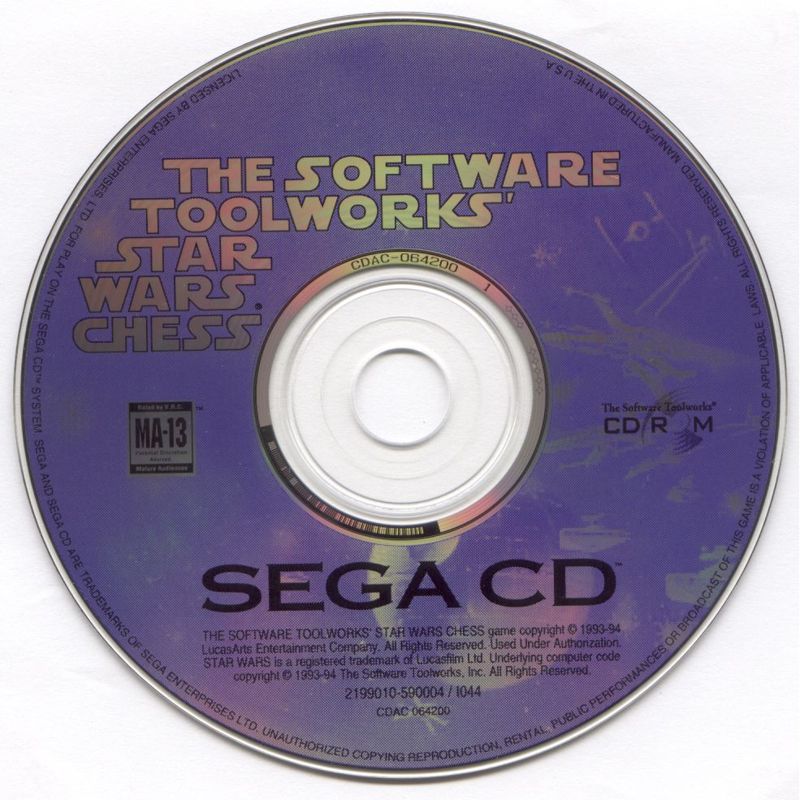 Media for The Software Toolworks' Star Wars Chess (SEGA CD)