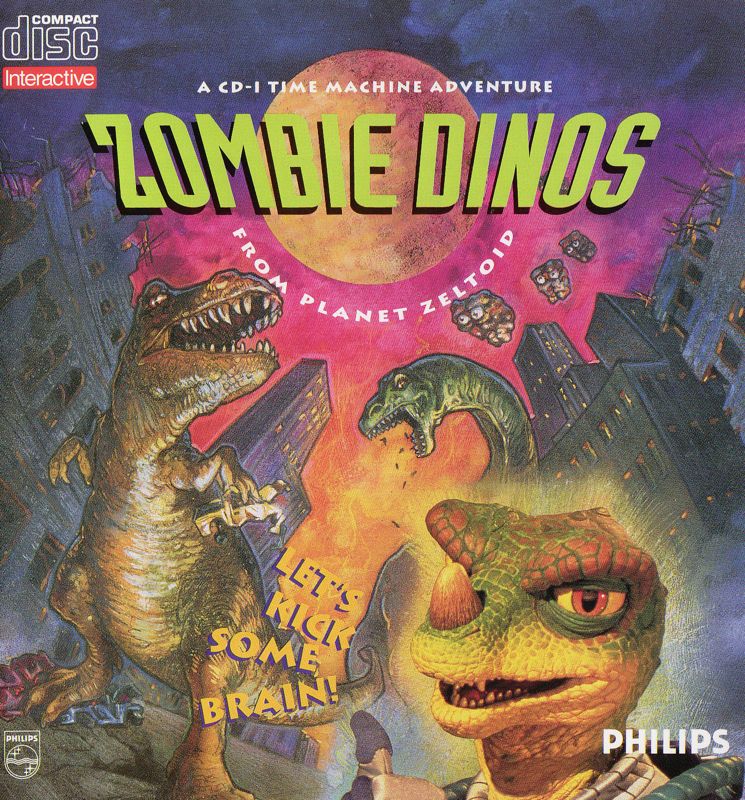 Front Cover for Zombie Dinos from Planet Zeltoid (CD-i)