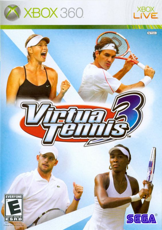 Front Cover for Virtua Tennis 3 (Xbox 360)
