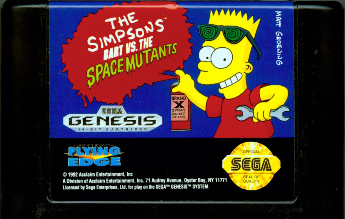 the simpsons bart vs the space mutants sega genesis