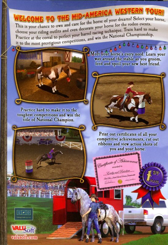 Back Cover for Let's Ride!: Corral Club (Windows)