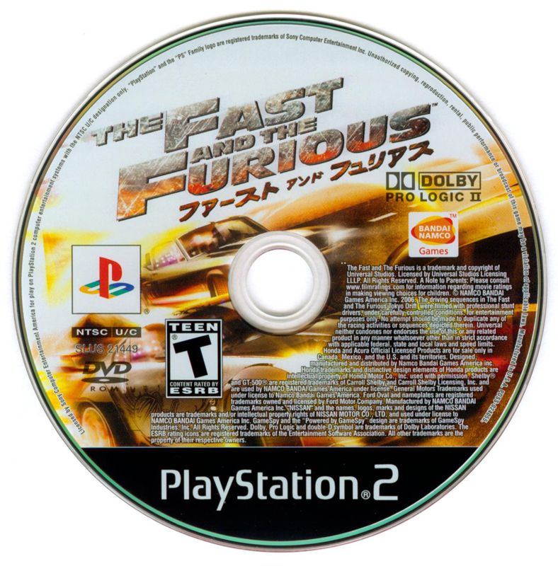 Media for The Fast and the Furious (PlayStation 2)