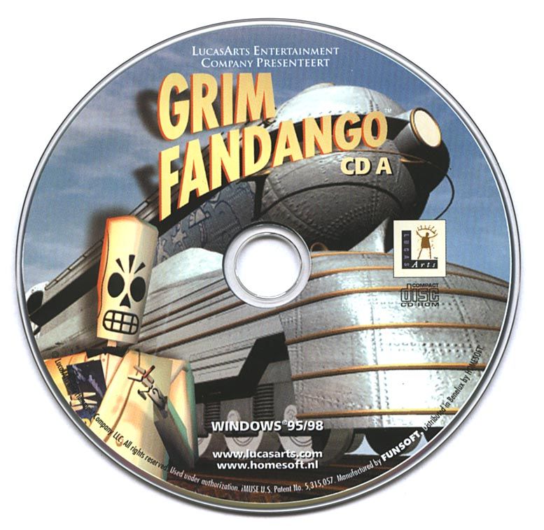 Media for Grim Fandango (Windows): Disc 1
