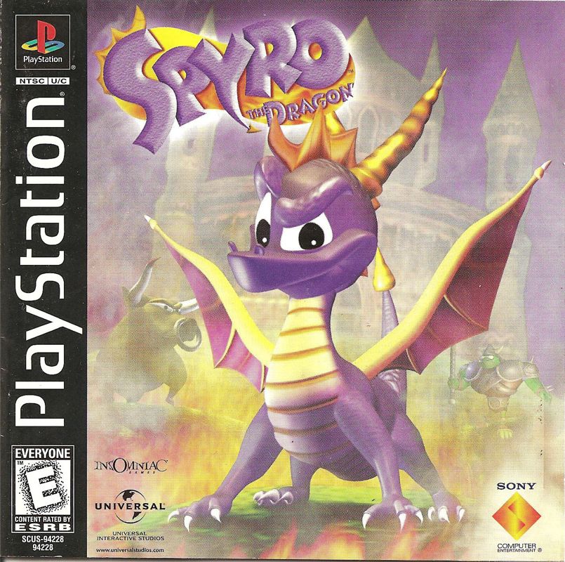Front Cover for Spyro the Dragon (PlayStation)
