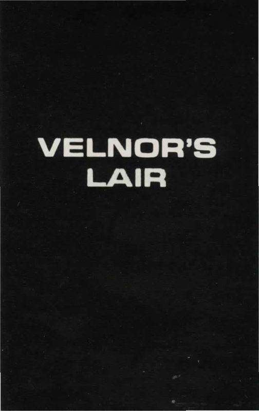 Manual for Velnor's Lair (ZX Spectrum): Front